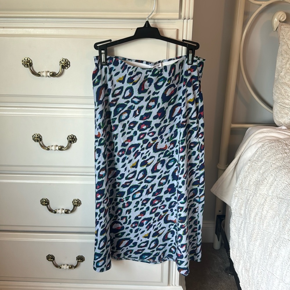 Nine West Cheetah Print Skirt